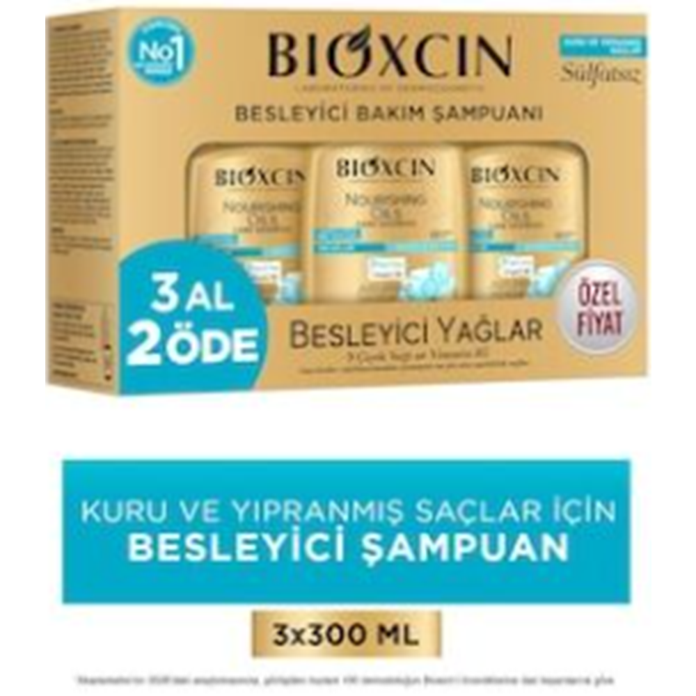 BIOXCIN BESLEYİCİ BAKIM ŞAMPUANI 3 AL 2 ÖDE